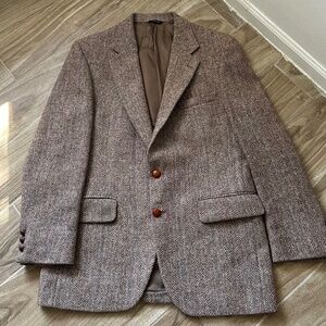 Vintage Harris Tweed Herringbone Blazer